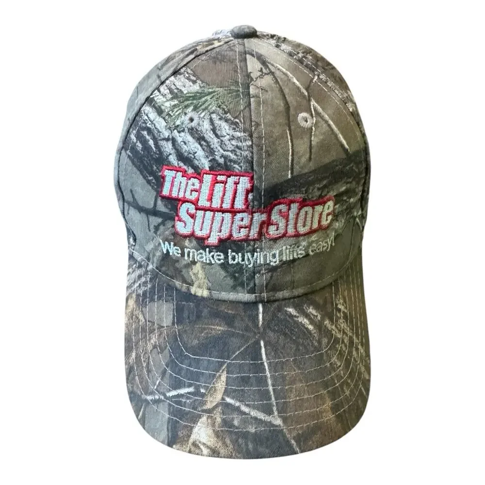 The Lift Superstore Mossy‎ Oak Camo Hunting Hat Cap Adjustable Strapback Promo